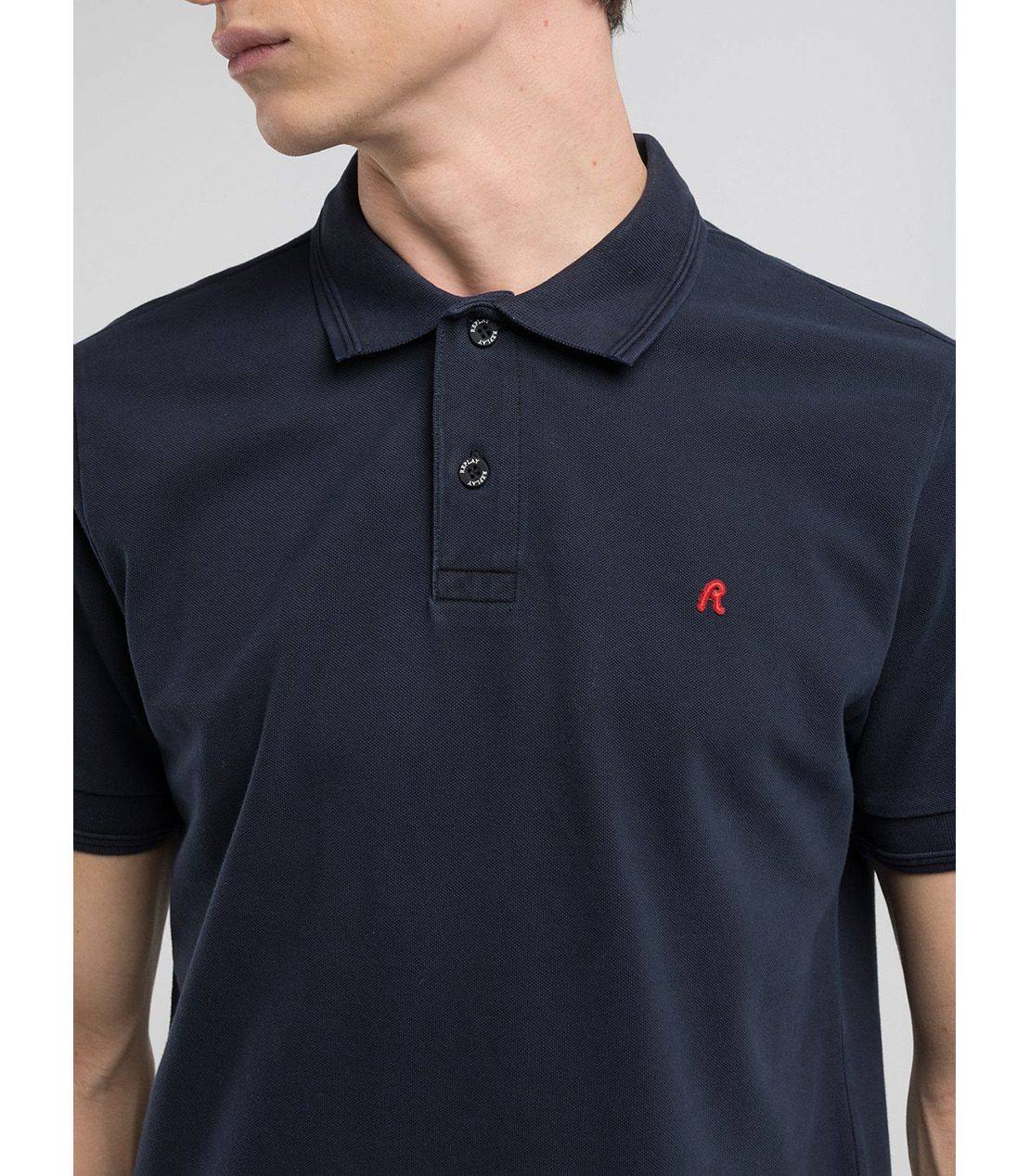 ガーメントダイ コットンピケ ポロシャツ 詳細画像 ダークネイビー 4